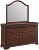 Elements International Phillipe 3-Piece Cherry Queen Bedroom Set-2