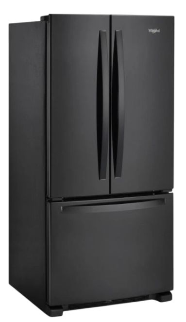 Whirlpool® 33" 22.1 Cu. Ft. Black Freestanding French Door Refrigerator-2