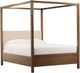 Dovetail Furniture Emmalyn Dark Brown King Canopy Bed-0