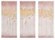 Olliix by Madison Park Twilight Blush Dewy Forest Abstract Gel Coat Canvas with Metallic Foil Embellishment 3 Piece Set-0