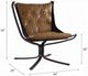 ACME Furniture Carney Coffee Leather Accent Chair-2