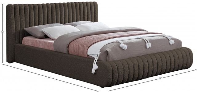 Meridian Furniture Nash Brown Full Upholstered Panel Bed-3