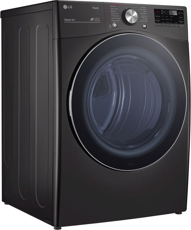LG 7.4 Cu. Ft. Black Steel Front Load Gas Dryer-2