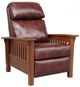BarcaLounger® Mission Wenlock Fudge Leather Manual Recliner-0