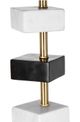A & B Home Black/White 15" Marble Table Lamp-3