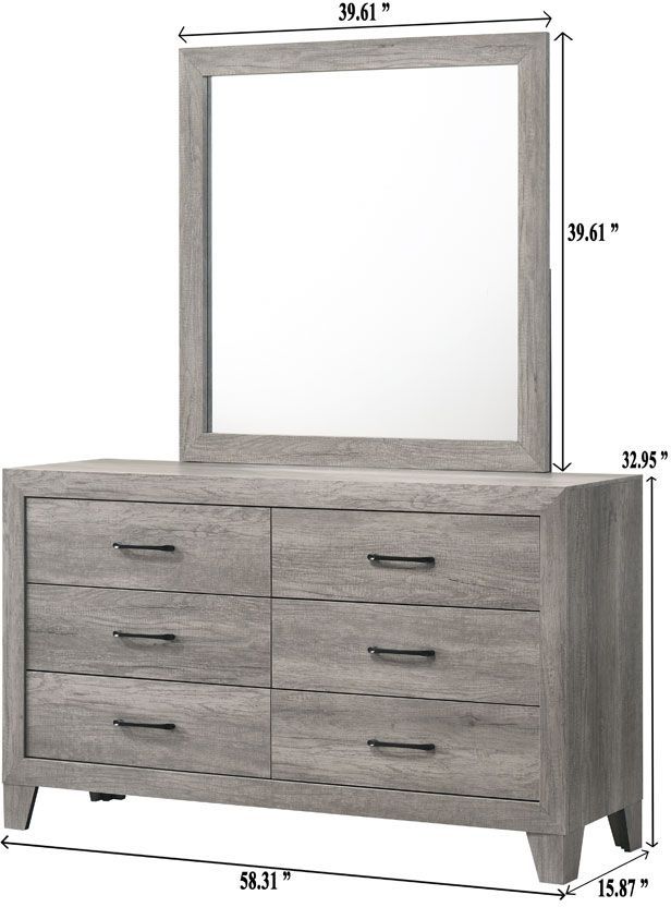 Crown Mark Hopkins Driftwood Dresser-2