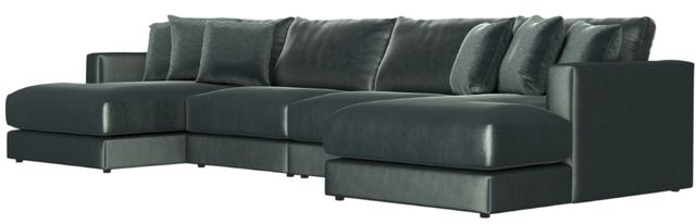 Jackson Furniture Remington 4-Piece Pine U-Shape Sectional-4