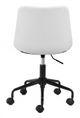 Zuo® Byron White Office Chair-3