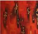 Crestview Collection Red Hot Red/Yellow Wall Art-1
