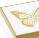 A & B Home Gold/White Wooden Decorative Butterfly Box-2