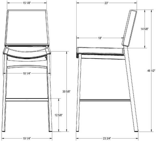 Amisco Customizable Kendra Bar Stool-1