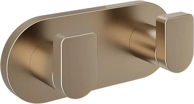 KOHLER® Composed® Vibrant Brushed Bronze Double Robe Hook-0