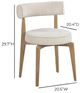 TOV Furniture Nikita Cream/Natural Dining Chair-2