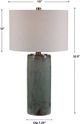 Uttermost® Callais Aqua Blue Glaze Table Lamp-2