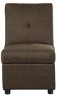 Mazin Furniture Denby Brown Fabric Storage Ottoman/Chair-0