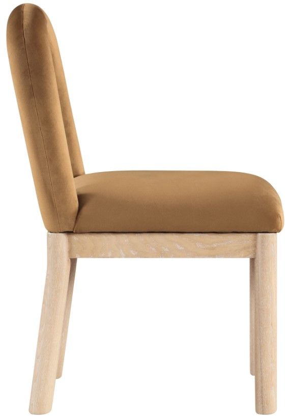 Meridian Furniture Conrad Saddle/Natural Upholstered Dining Chair-2