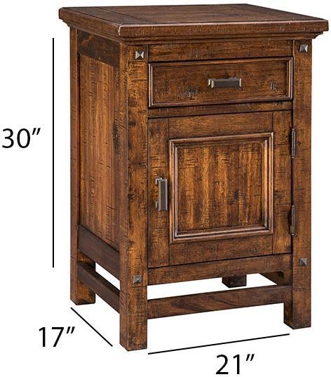 Intercon Wolf Creek Vintage Acacia Nightstand-1
