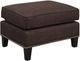 Elements International Erica Chocolate Chair and Ottoman Set-4