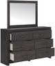 Signature Design by Ashley® Hollivern Dark Gray Dresser and Mirror-4