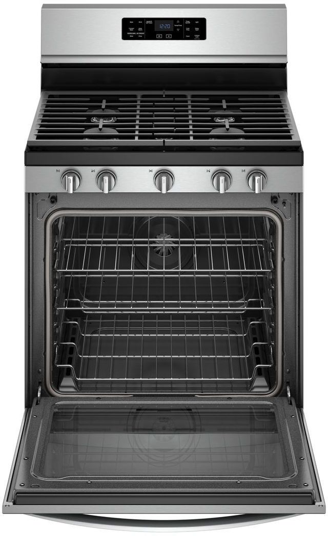 Whirlpool® 30" Fingerprint Resistant Stainless Steel Freestanding Gas Range-1