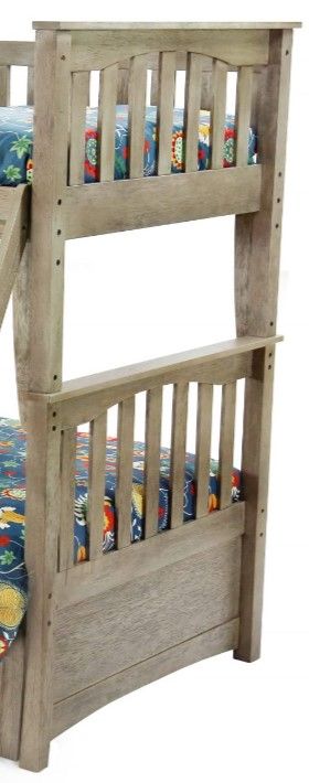 Night & Day Furniture™ Spices Bedroom Chesapeake Sailboat Brushed Driftwood Twin/Twin Bunk Bed-2