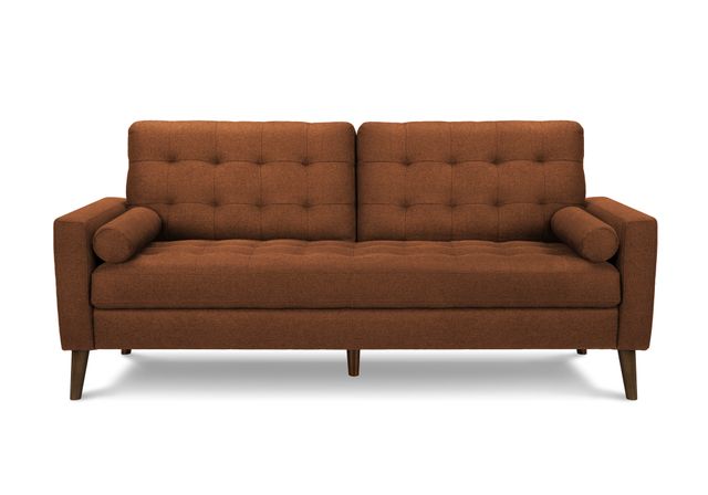Monarch Specialties Inc. Rust 75" Sofa with 2 Pillows-0
