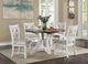 Furniture of America® Auletta 5-Piece Distressed White Dining Table Set with Gray Top -1