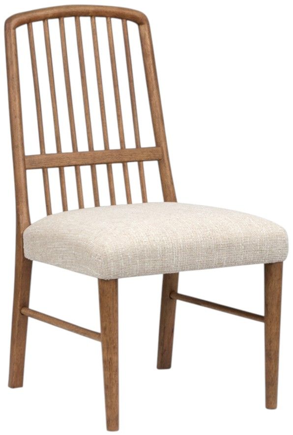 Magnussen Home® Woodward Dark Clove Brown Dining Side Chair with Upholstered Seat and Wood Slat Back-0