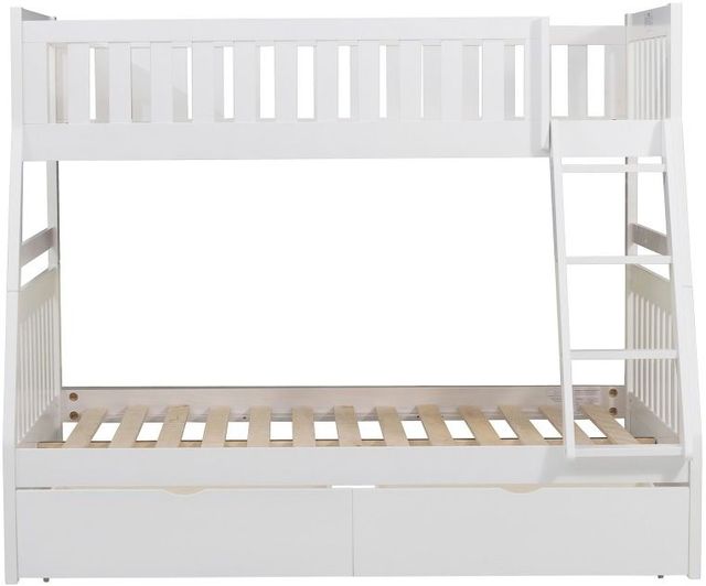 Homelegance® Galen White Youth Twin/Full Storage Bunk Bed-3
