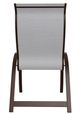 Telescope Casual Aruba Abalone/Kona Aluminum/Fabric Outdoor Sling Supreme Stacking Arm Chair-3