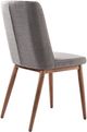 Armen Living Wade 2-Piece Gray/Walnut Dining Side Chairs-4