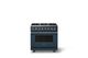 Viking® 5 Series 36" Squall Pro Style Dual Fuel (NG) Range with Polished Chrome Trim-0