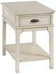 England Furniture Serra Classic White Rectangular Chairside Table-0