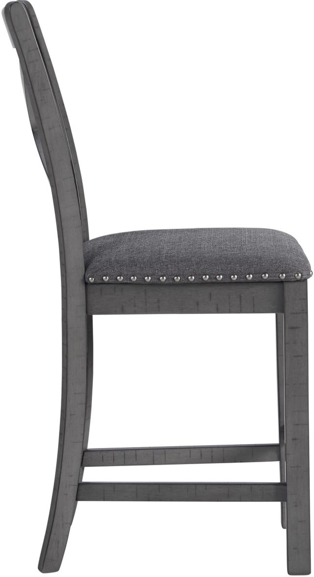 Signature Design by Ashley® Myshanna 2-Piece Gray Bar Stool Set-4