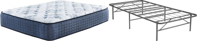 Sierra Sleep® by Ashley® Mt Dana 2-Piece Hybrid Plush and Better than a Boxspring Foundation Twin Mattress Set-0