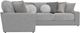 Jackson Furniture Canyon 3-Piece Gray/Platinum/Zinc Modular Sectional-3