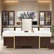 Michael Amini® Belmont Place Espresso Desk Chair-1