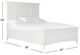 Magnussen Home® Heron Cove Chalk White Gray Queen Panel Bed-1