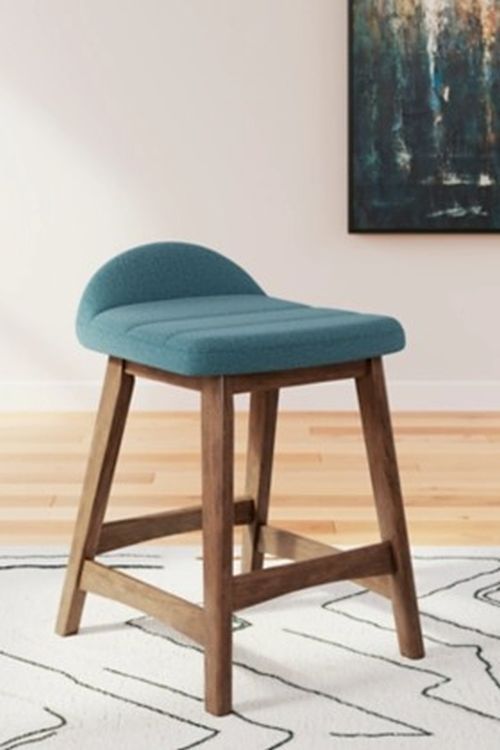 Signature Design by Ashley® Lyncott Blue Counter Bar Stool-6
