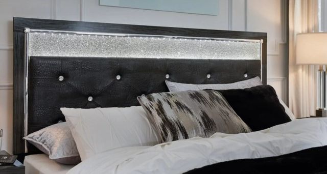 Signature Design by Ashley® Kaydell Black Queen Upholstered Panel Headboard-1
