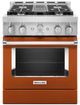 KitchenAid® 30" Scorched Orange Smart Pro Style Gas Range-0