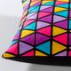 Surya Geometry Bright Purple 20"x20" Toss Pillow with Down Insert-1