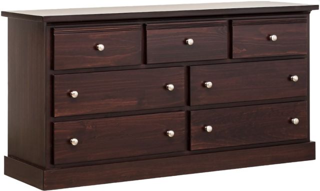 Mako Wood Furniture Soho Brown 7-Drawer Dresser-0