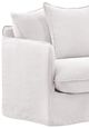Dovetail Furniture Lexia White Slipcovered Sofa Chair-1