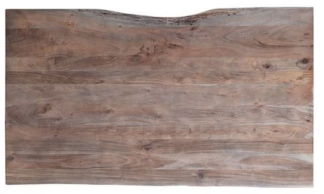 Jofran Inc. Nature's Edge Slate 60" Dining Table with Black Base-3