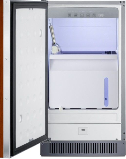 Summit® 18” 60 lb Panel Ready Undercounter Ice Maker with ADA Compliant-1