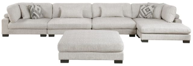 Homelegance® Tinley 5-Piece Beige Modular Sectional with Chaise and Ottoman-2