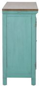Liberty Furniture Kensington Turquoise/Worn Wood Accent Cabinet-3