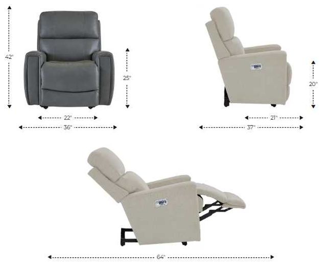 La-Z-Boy® Apollo Natural Power Wall Recliner with Headrest and Lumbar-2