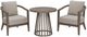 Signature Design by Ashley® Joy 3-Piece Beige Fabric/Wooden Outdoor Conversation Set-0